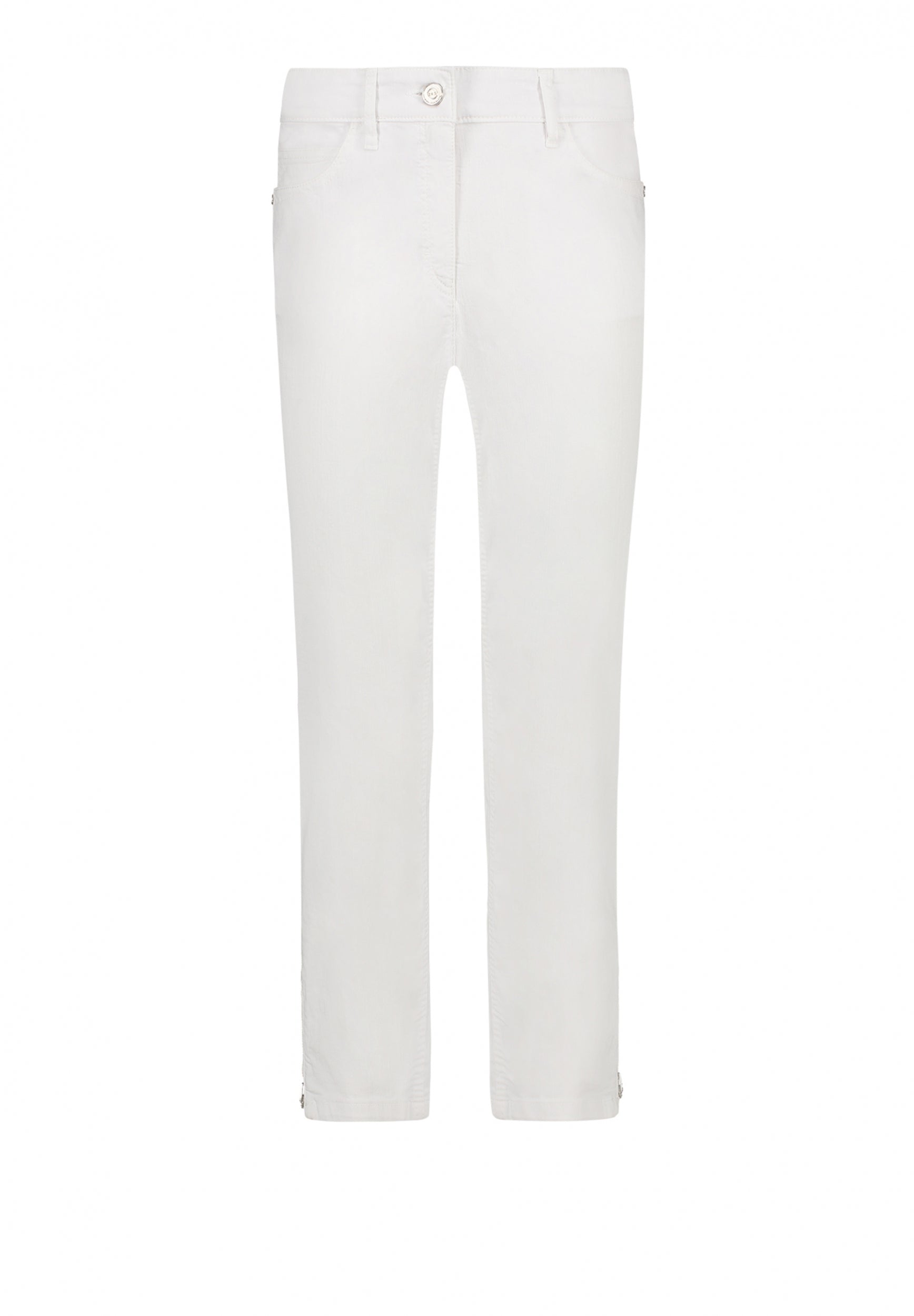 Kora Coloured Light Denim Ankle Jeans | Optical White Pants ZRS