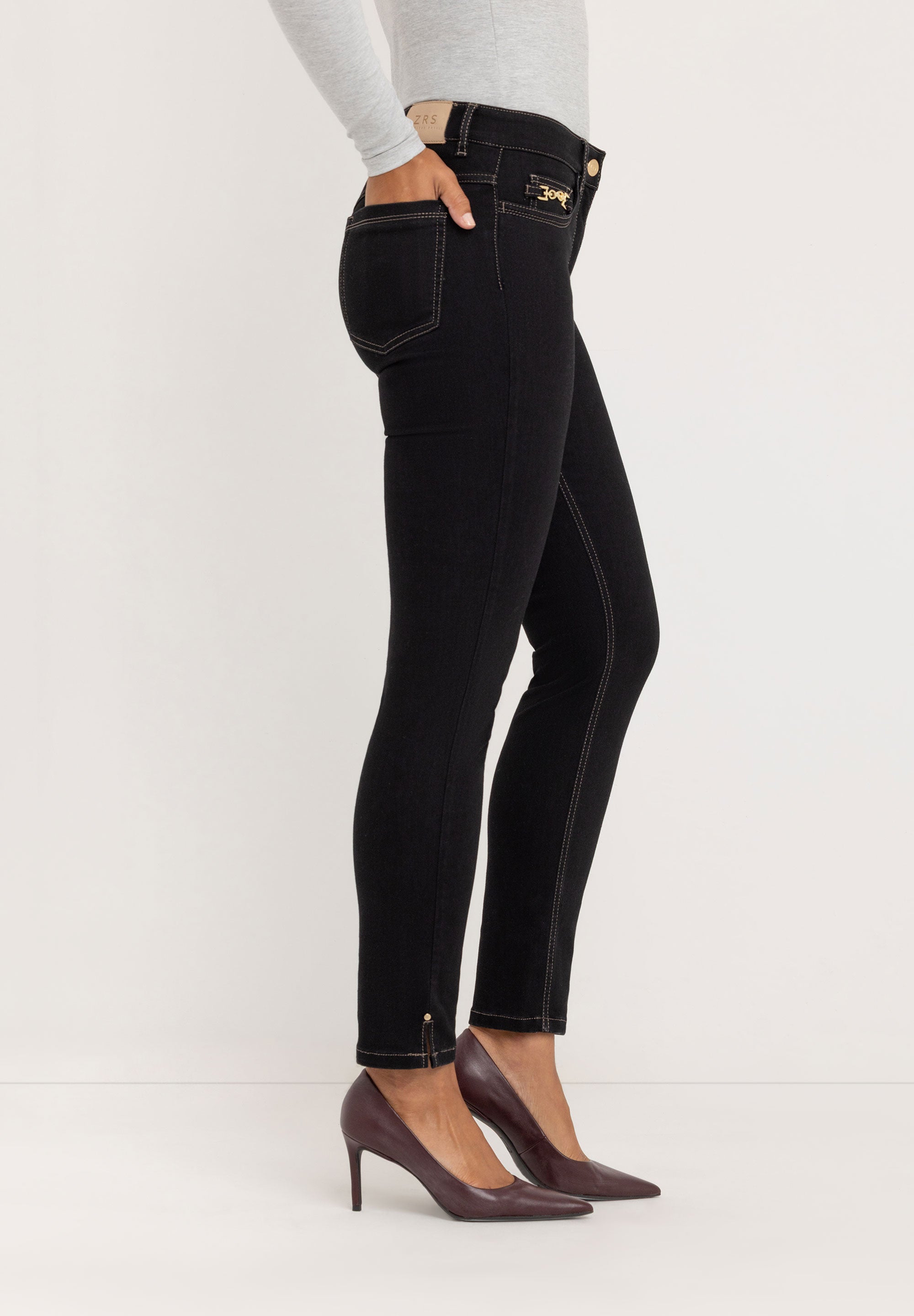 Sarah Bootcut Pants | Black-Black