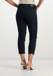 Kora Coloured Straight Pants | Navy