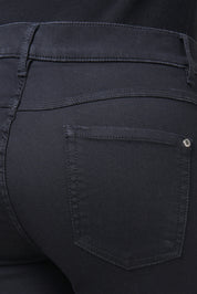 Twigie Shape-On Straight Jeans Short | Black Black Pants ZRS