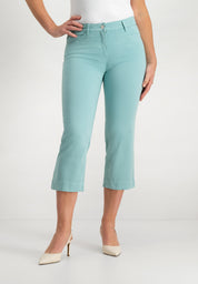 Kora Cropped Pants | Light Grey Aqua