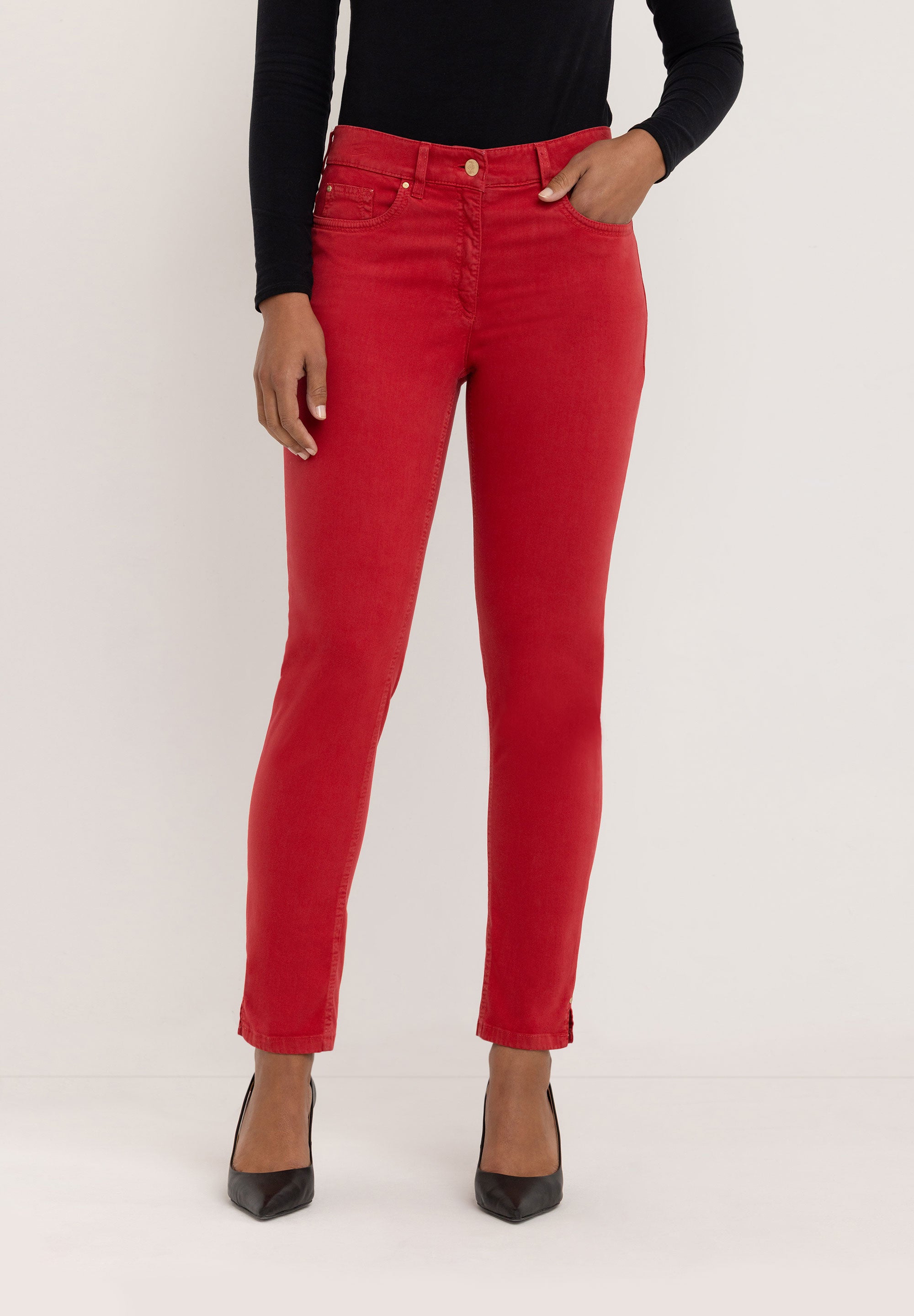 Sarah Bootcut Pants | Cranberry