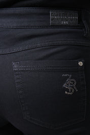 Twigie Shape-On Straight Jeans | Black Black Pants ZRS