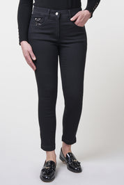 Twigie Shape-On Skinny Ankle Jeans | Black Black Pants ZRS