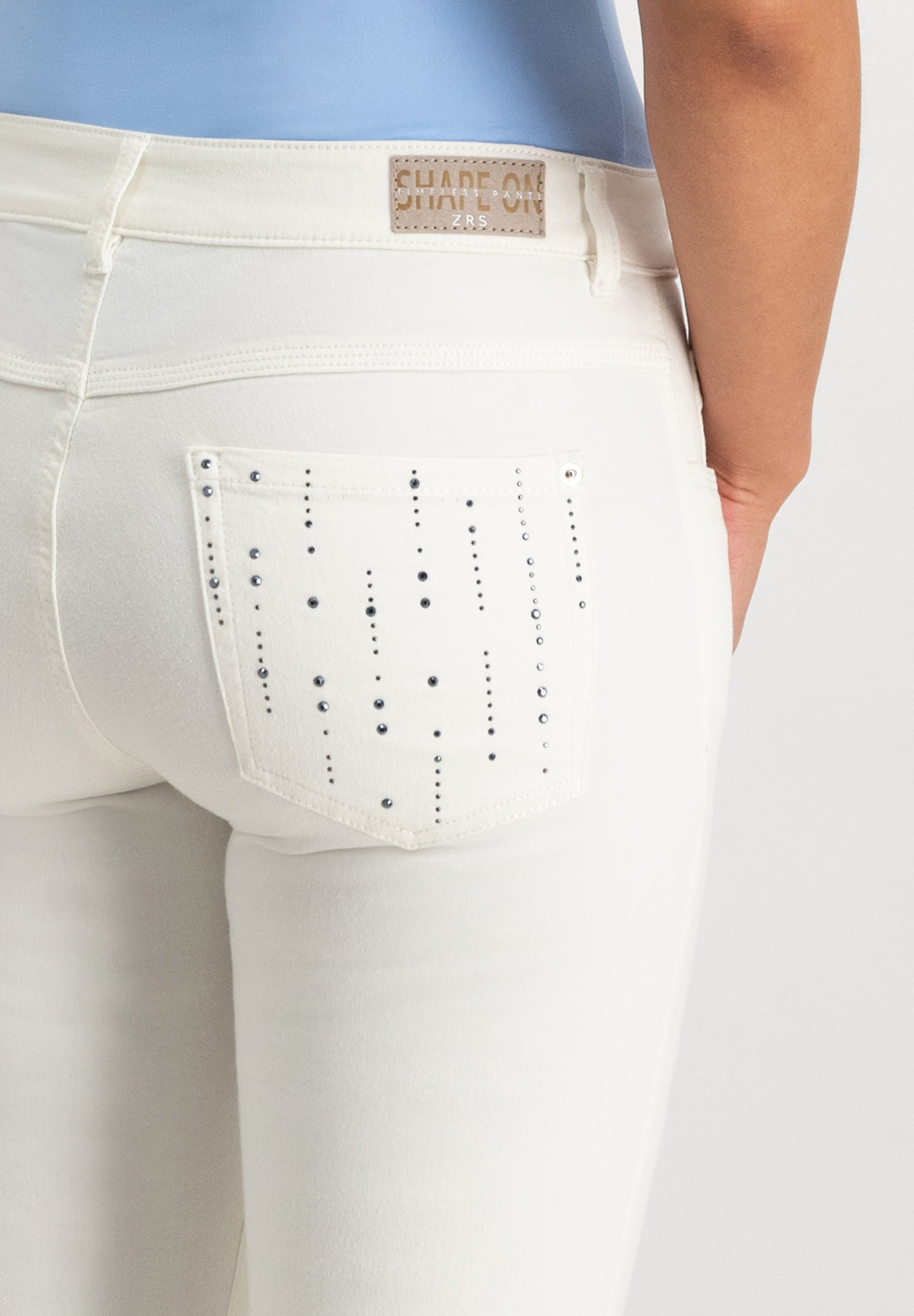 Twigie Shape-On Skinny Ankle Jeans | Optical White