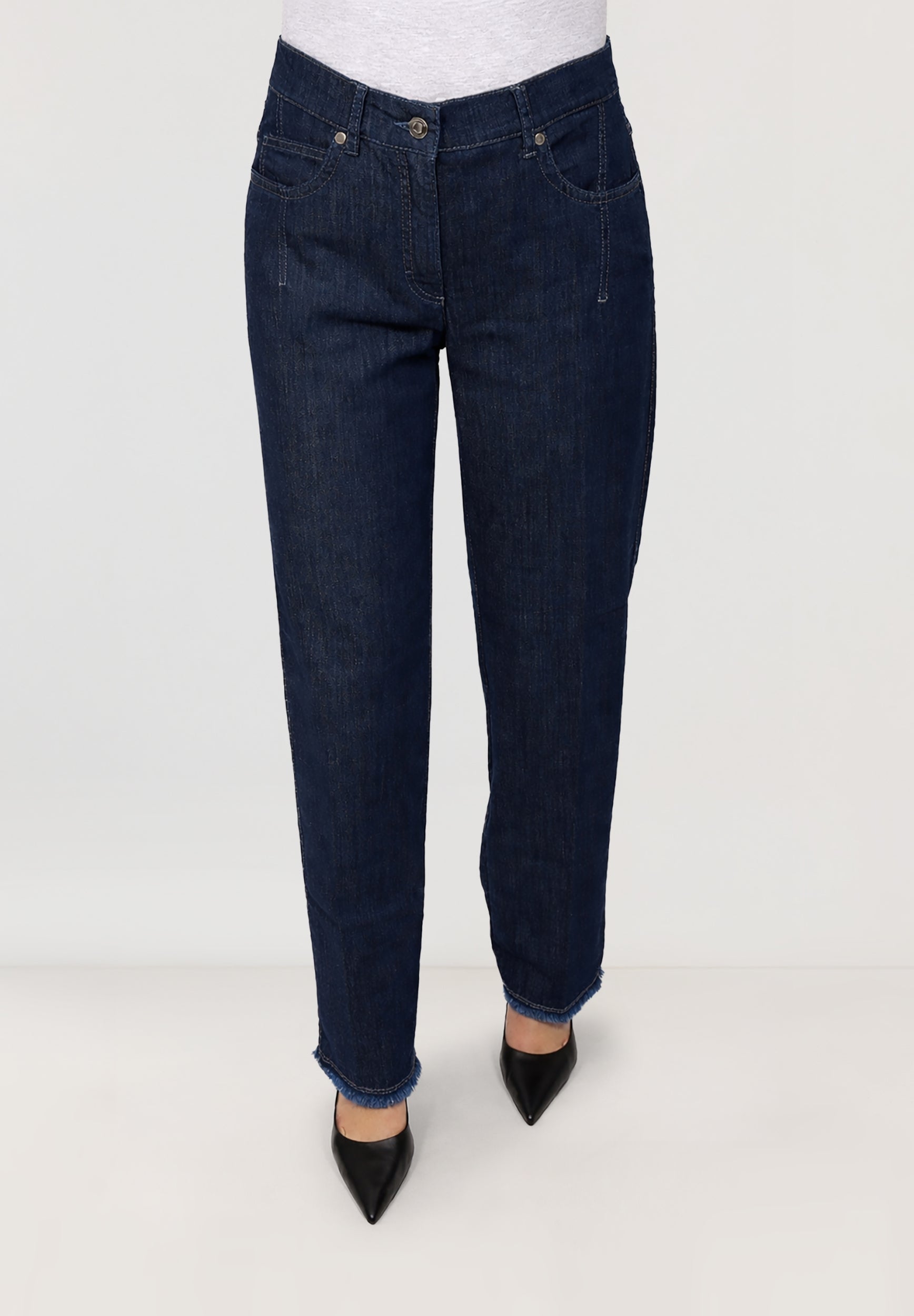 Gretha Komfortable Tapered Jeans | Indigo