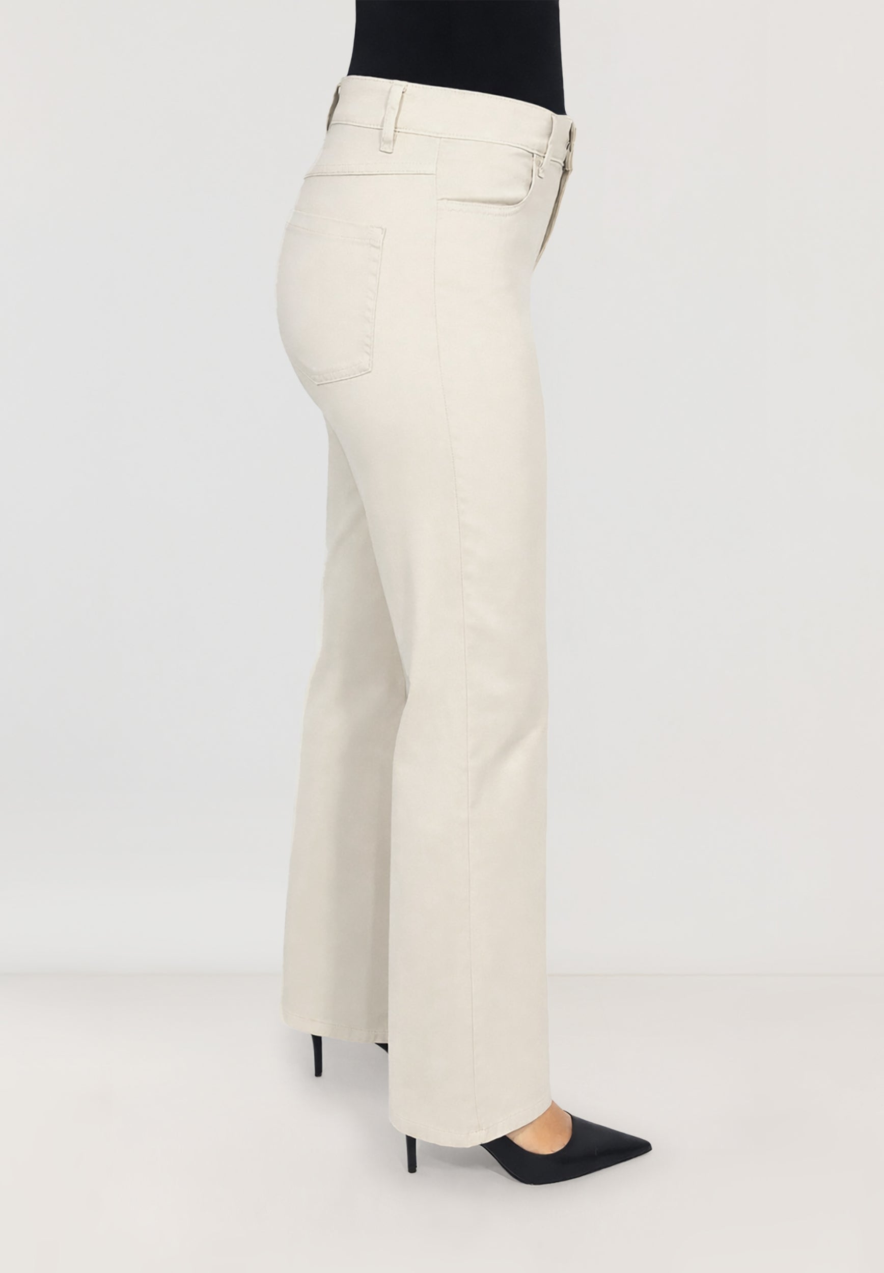 Kora Denim Classics Straight Jeans | Stone